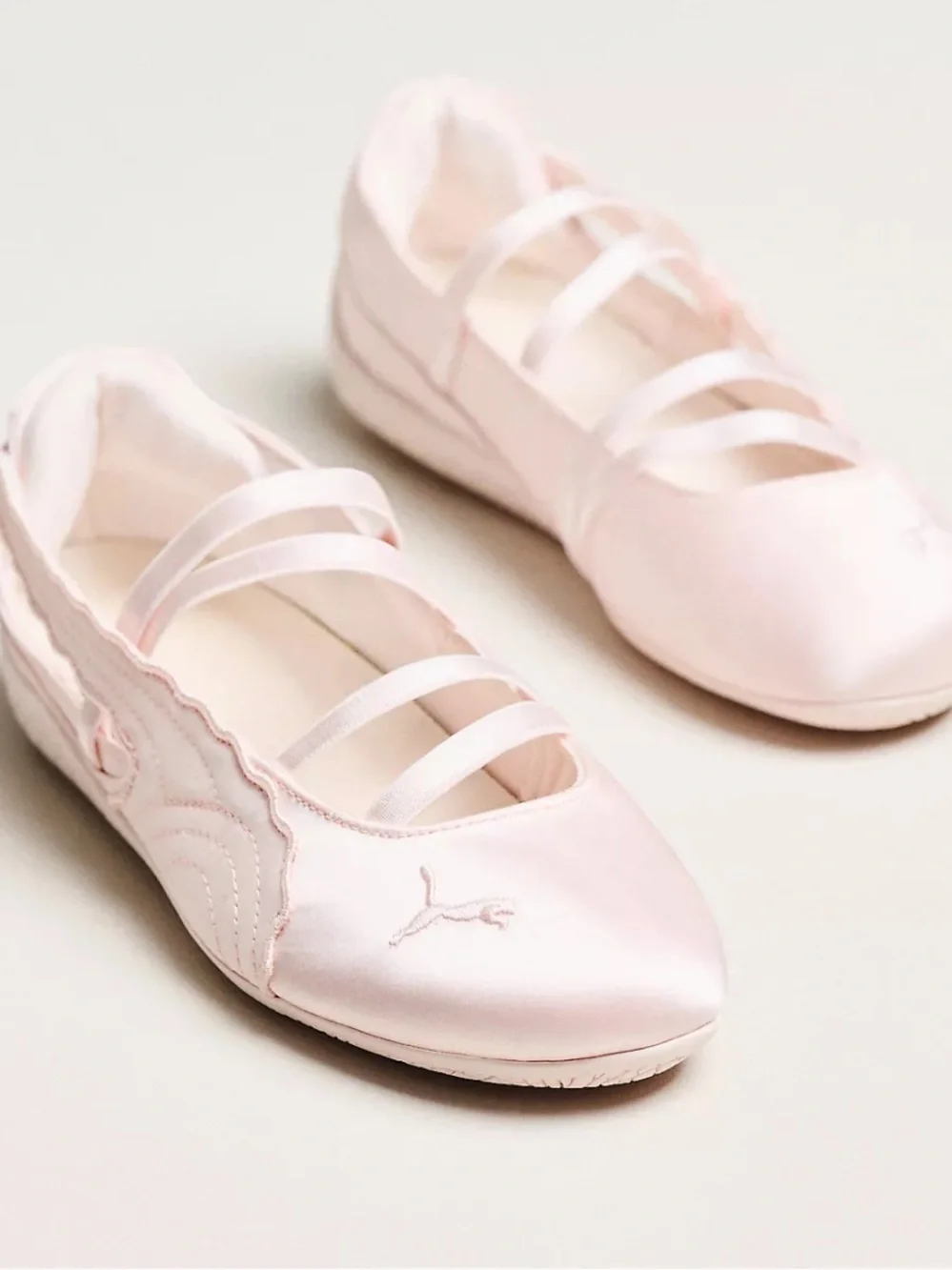 PUMA SPEEDCAT BALLET SNEAKERS PINK satin flats balletcore